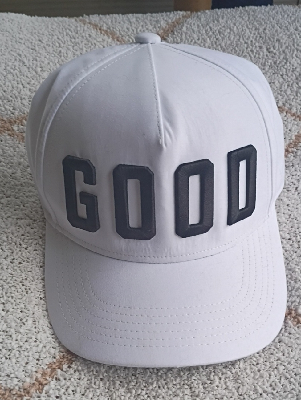 White 'GOOD' Baseball Cap - Men Accessories